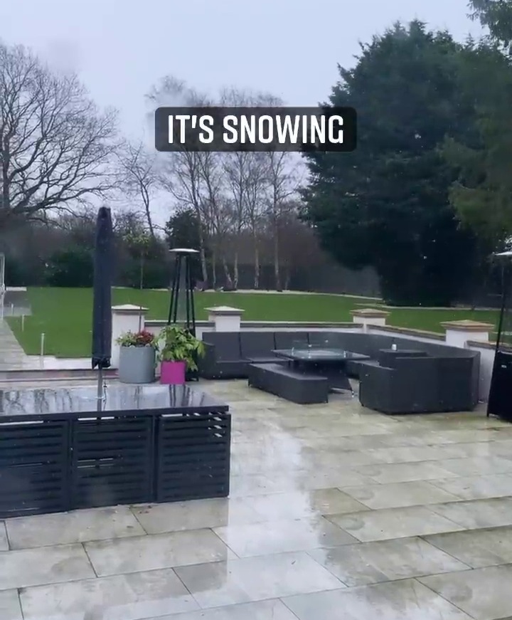 Rylan Clark kept fans updated with the view of his garden on Instagram today