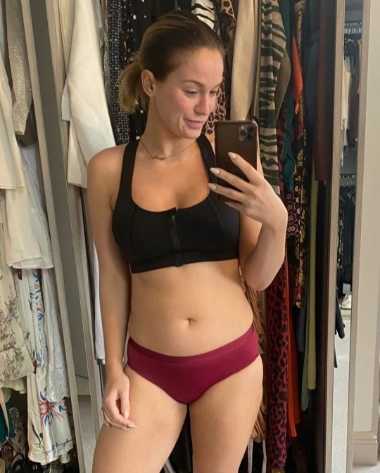 The star  regularly promotes body positivity on Instagram and recently shared this photo of her as she discussed how her body reacts to menstruation