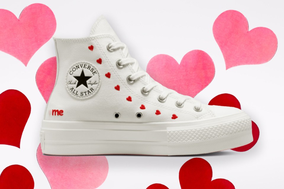 Converse's Valentines shoes are gorgeous!