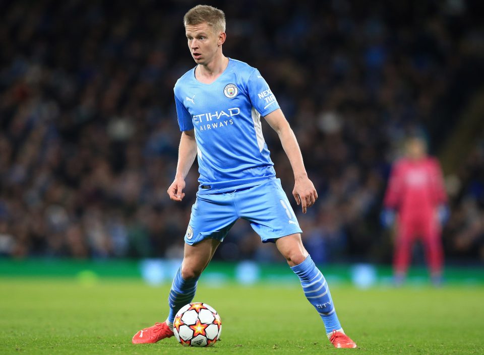 Oleksandr Zinchenko has been in and out of the Manchester City team since joining