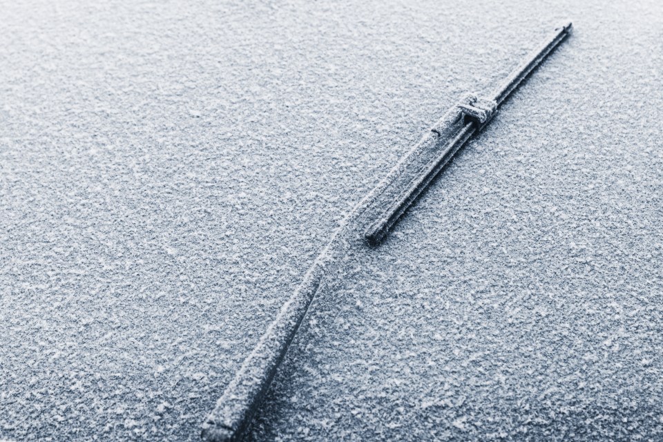 Frosty windscreen wipers could jam and stop working altogether if you're not careful