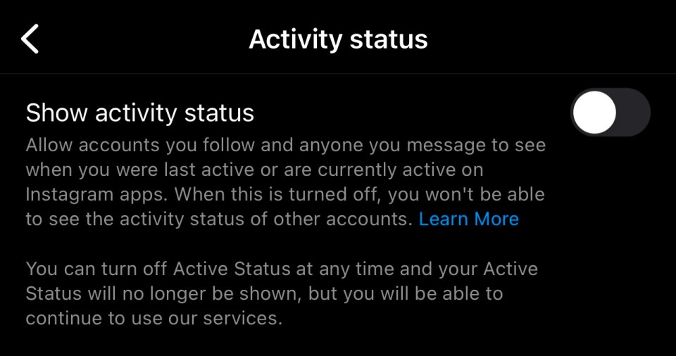 Turn off your Activity Status on Instagram today