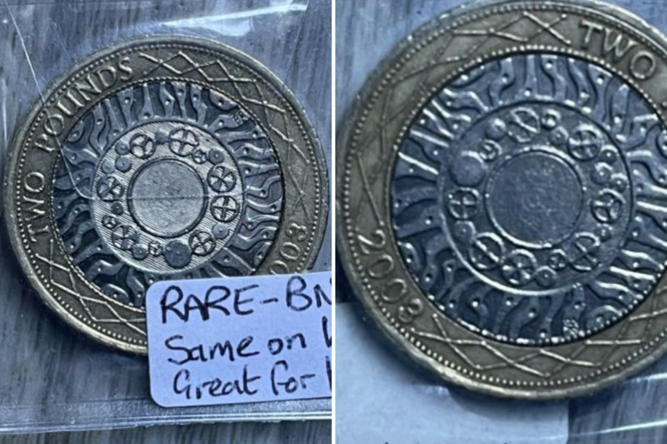 The coin has the same design on both the front and back