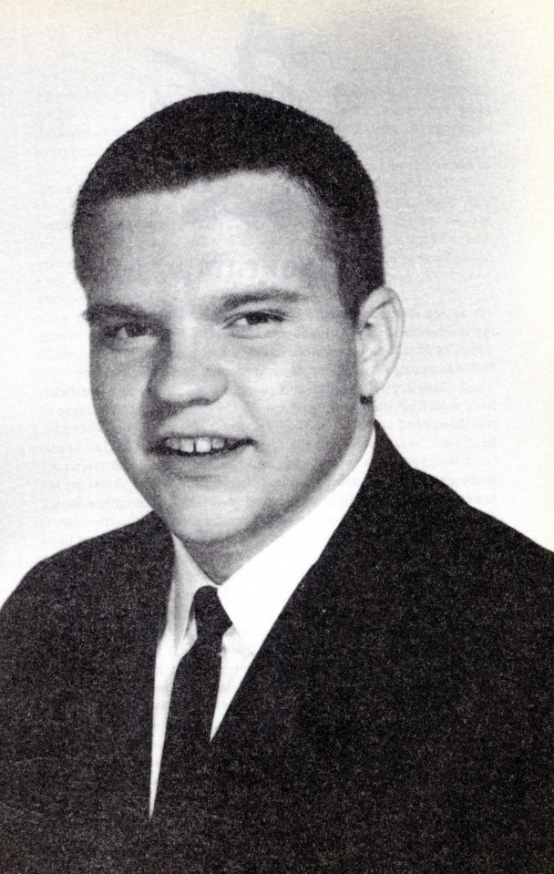 The singer, pictured in his school days, had a tumultuous childhood