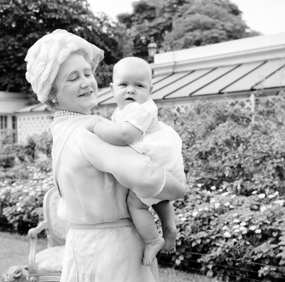 Author Nigel Cawthorne said Andrew - pictured with his grandmother - was different from his siblings from the beginning