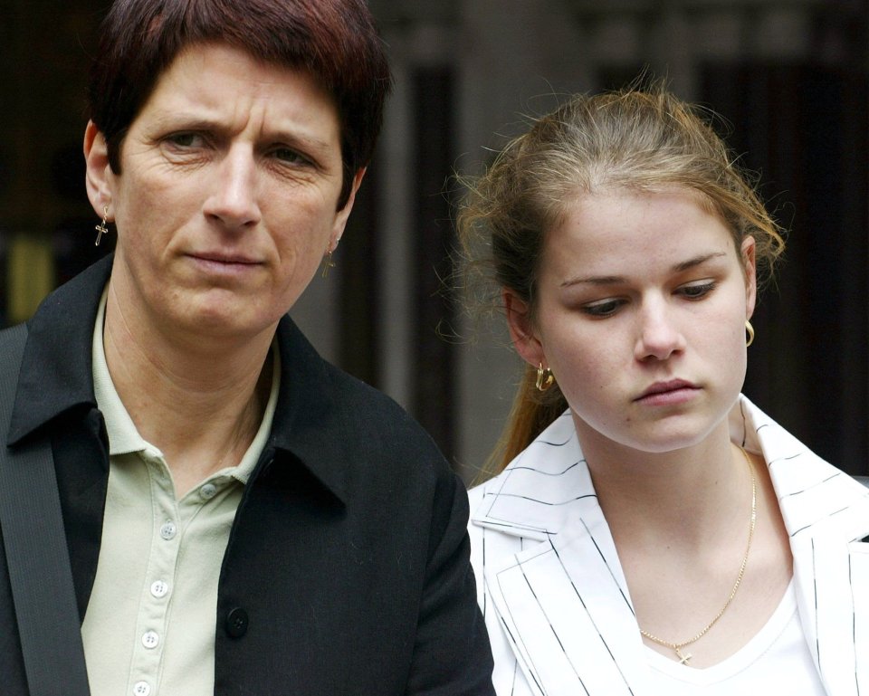 Lois, left, with daughter Lottie at the retrial