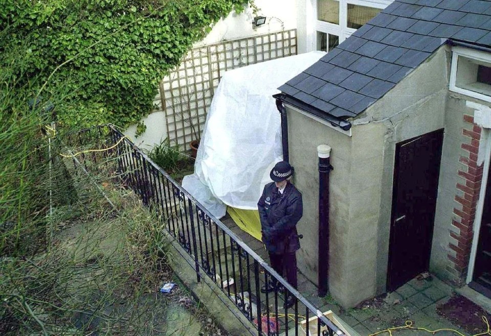 Billie-Jo was painting at the back of the house