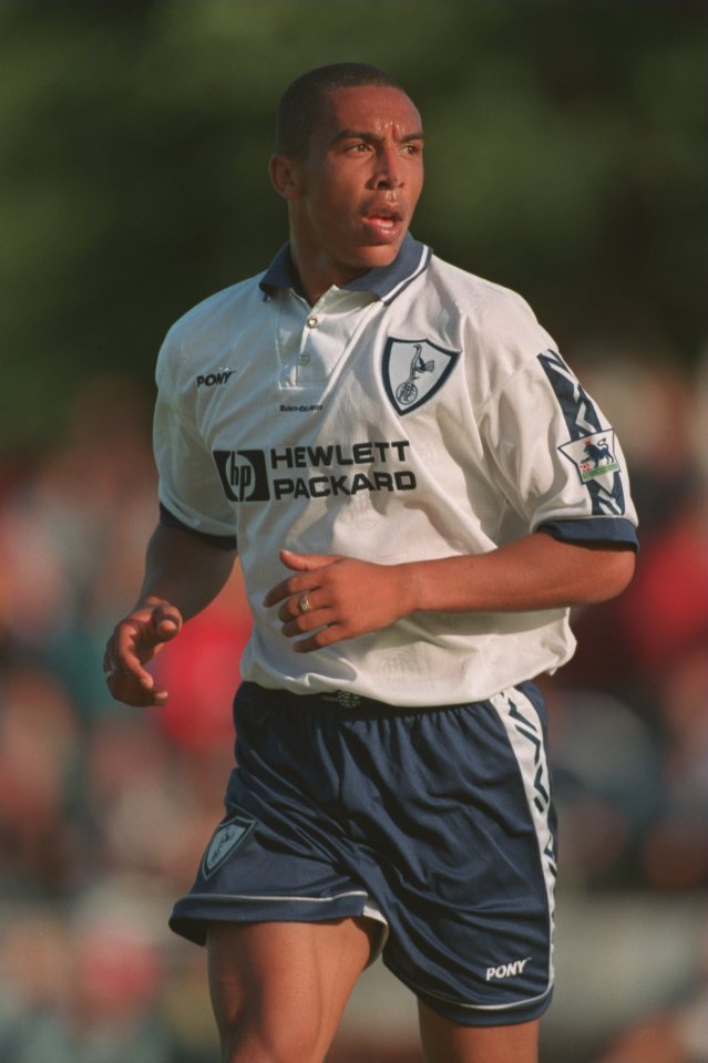 Armstrong in action for Tottenham in 1995