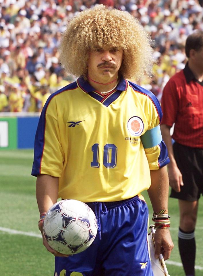 Colombian legend Carlos Valderrama was impressed by Diaz at a football tournament