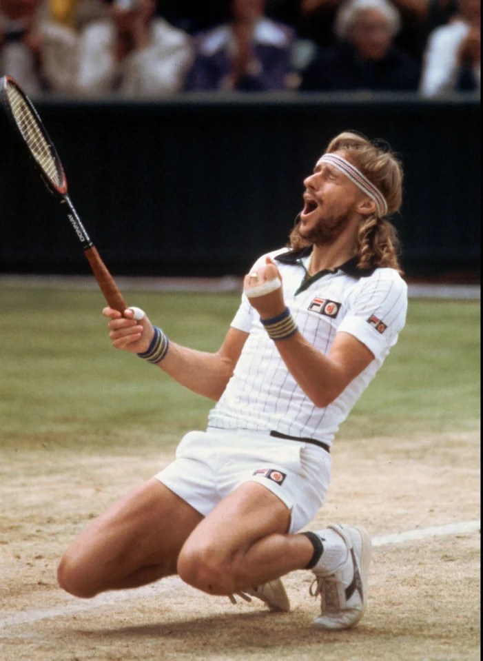 Five of Bjorn Borg's major titles came on the grass courts of Wimbledon