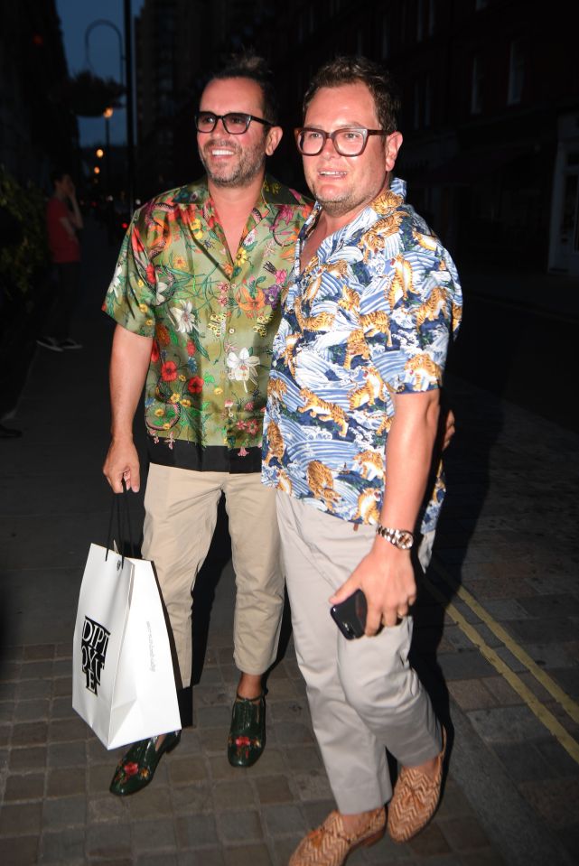  Alan Carr with his husband Paul Drayton