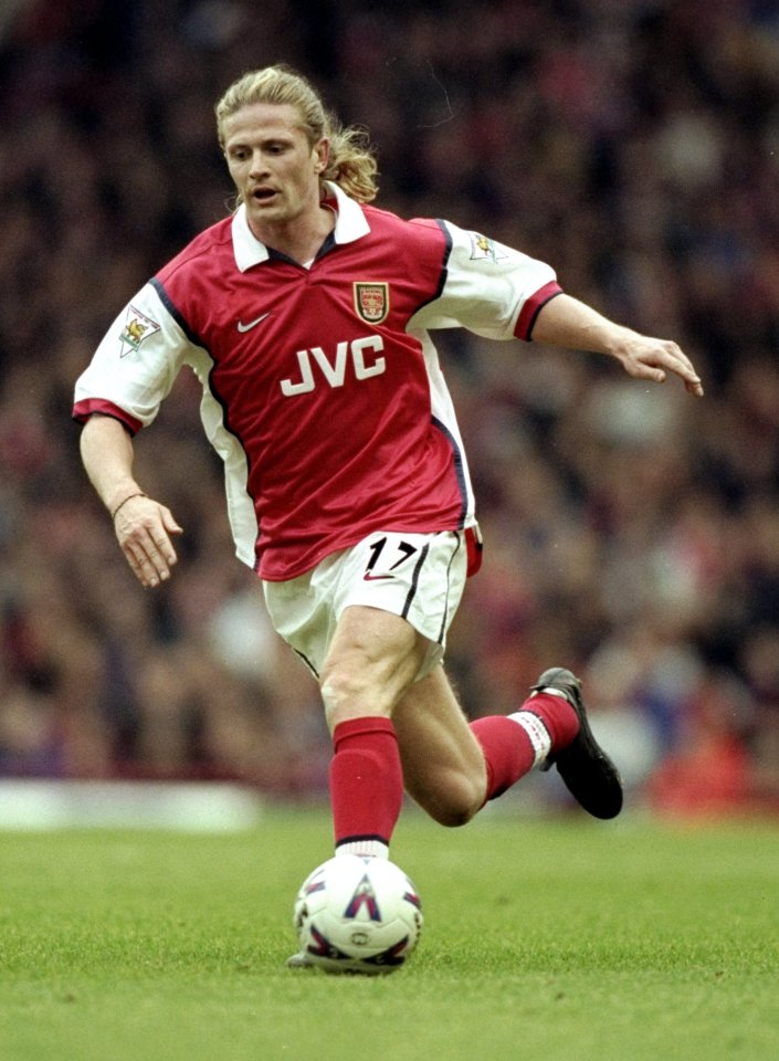 Emmanuel Petit won the Double at Arsenal in 1998