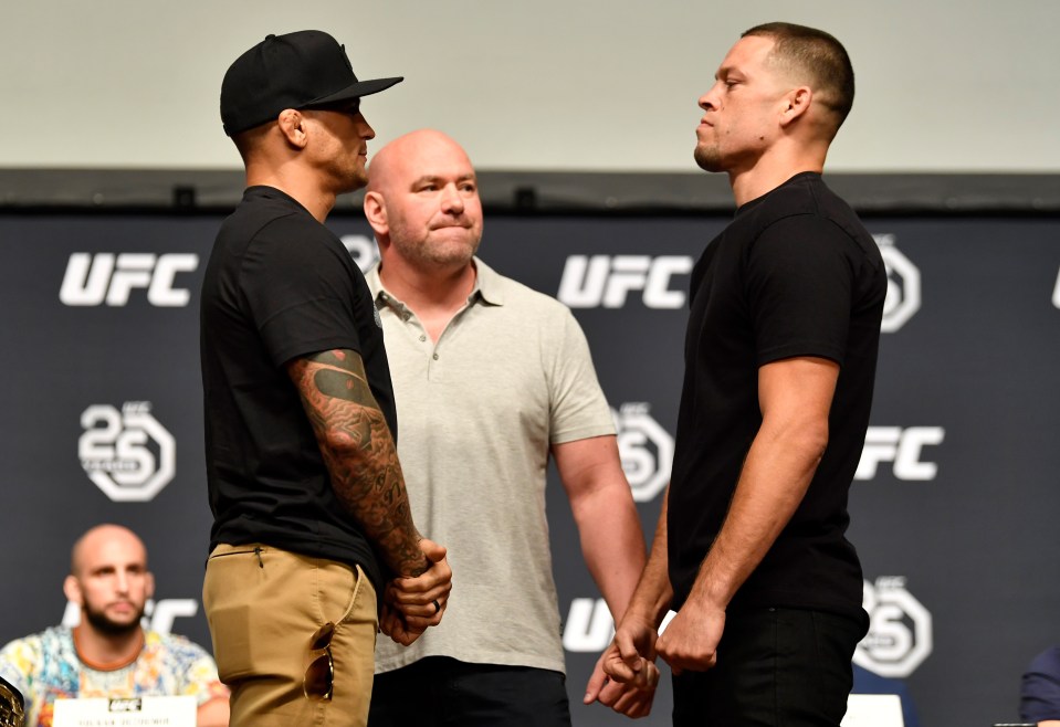 Dustin Poirier and Nate Diaz were due to face one another in 2018