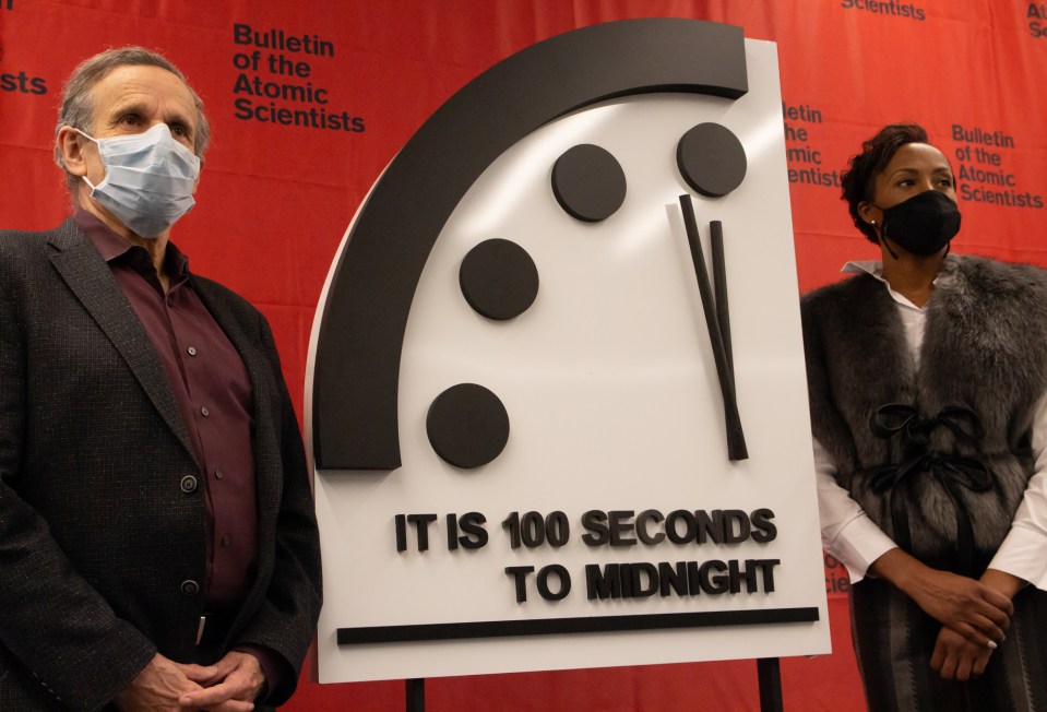 In 2021 the Doomsday Clock was set at 100 seconds to midnight