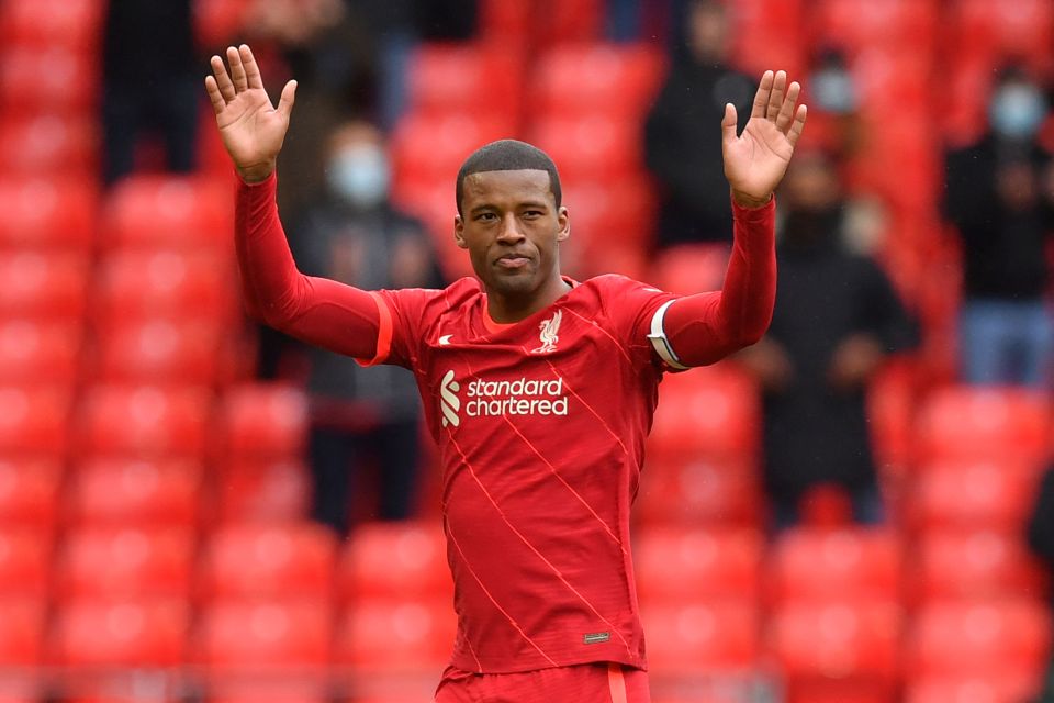 Wijnaldum, 31, left Liverpool last summer