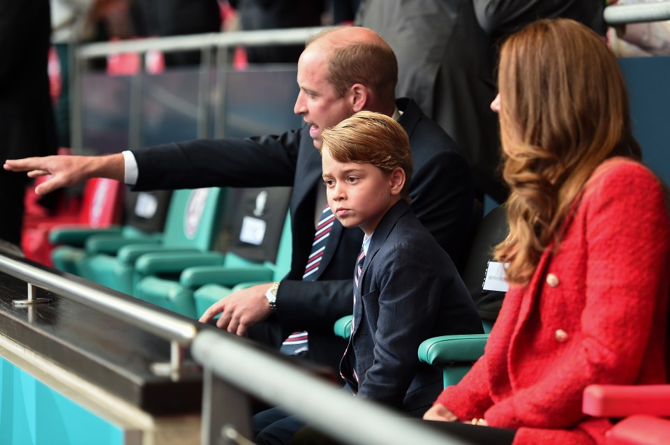 Prince George wore a suit to the Euros final last year