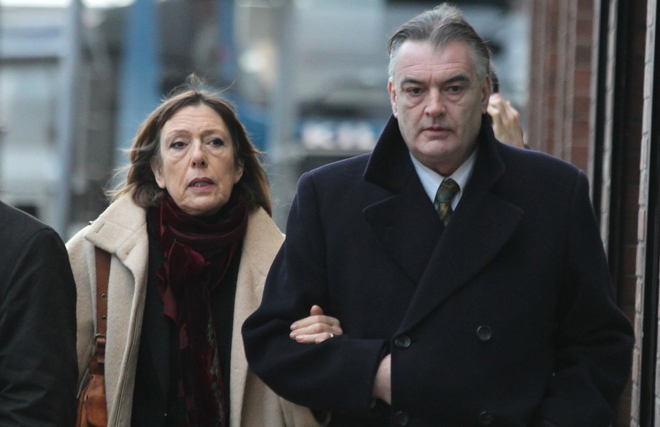 Bailey and Jules arrive at the extradition ruling in Dublin in 2012