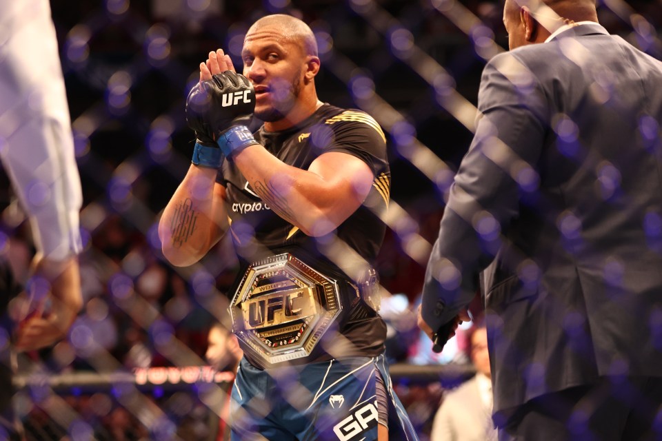 Gane claimed the interim UFC heavyweight title last August at UFC 265