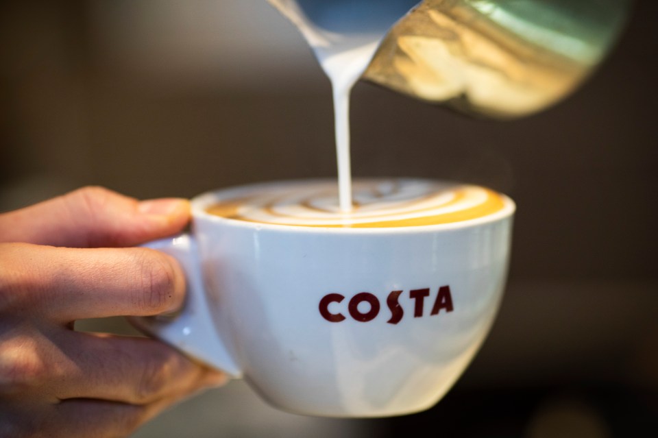 Coffee lovers have been warned to check the ingredients before ordering at Costa