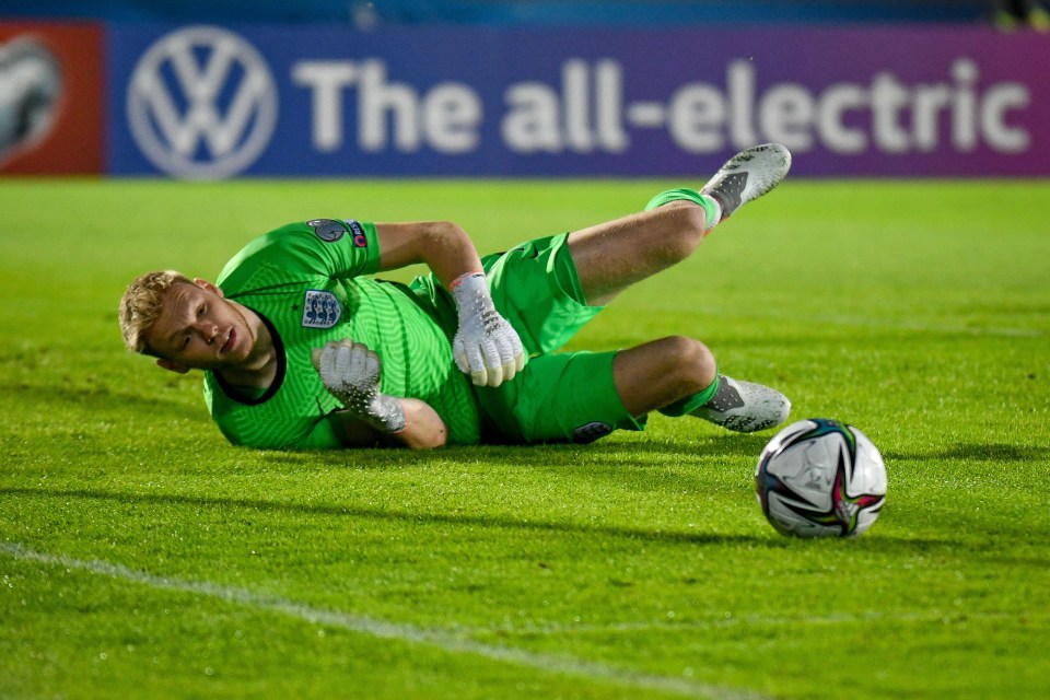 Aaron Ramsdale made his England debut against San Marino