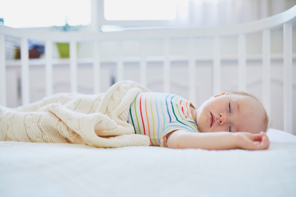 Kirsty explained that it's important to put the child in their cot on their back and without any loose blankets