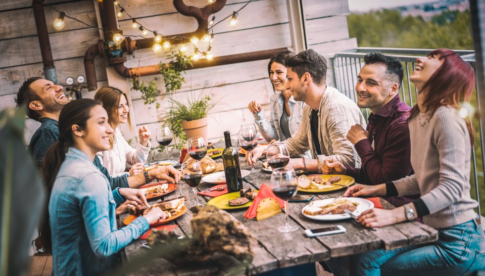 Instead of going out to eat, invite people over and share the cost of the food and drinks