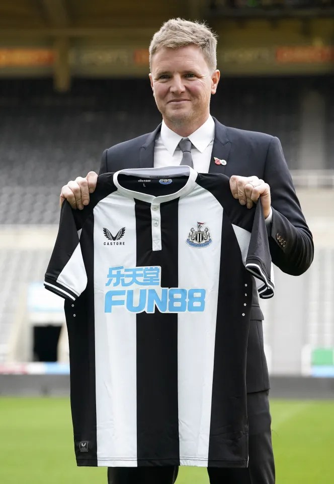 Eddie Howe was announced as the new Newcastle manager last year