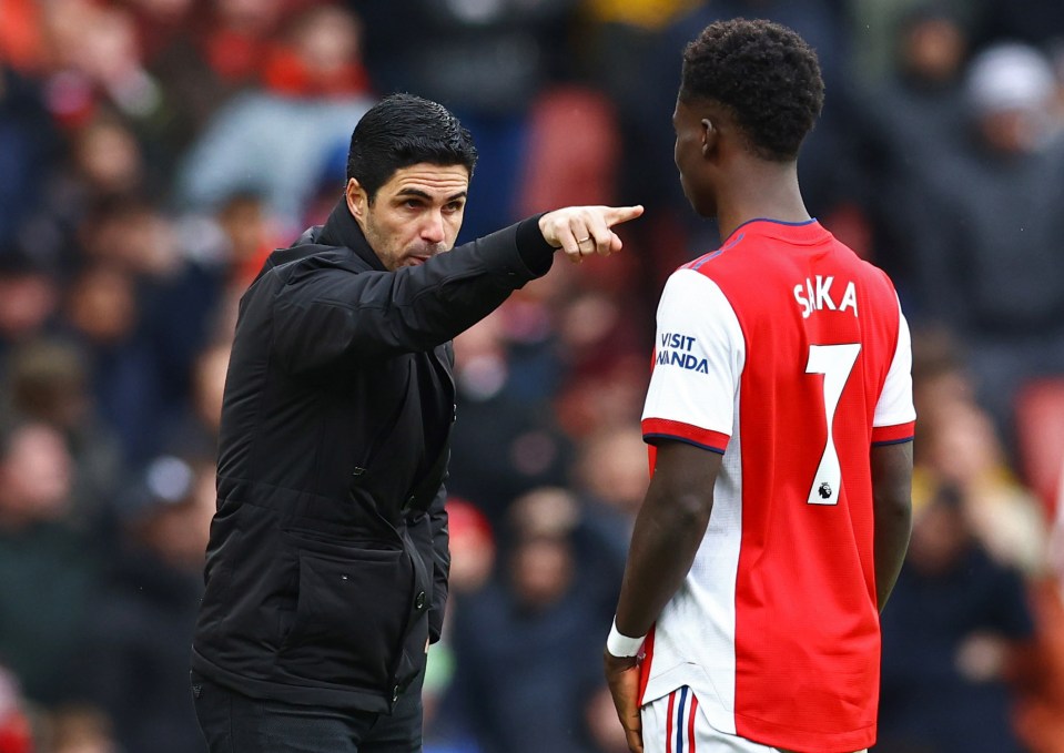 Bukayo Saka is one of Mikel Arteta's key players