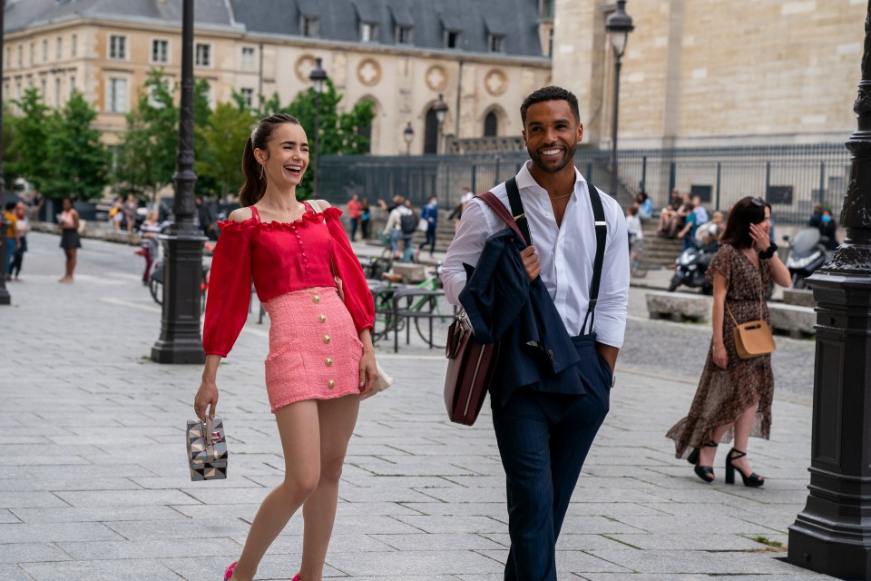 Lucien, pictured in Emily In Paris, has landed a new role in new BBC Three comedy Peacock