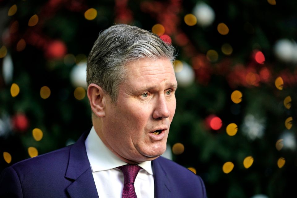 The poll found found 49 per cent would vote for Sir Keir Starmer’s party