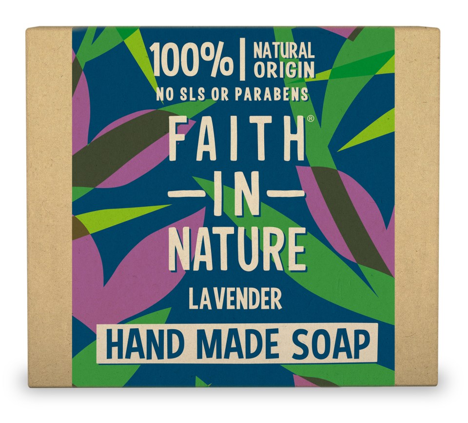 Faith In Nature’s hand wash bar is £2.29 at faithinnature.co.uk