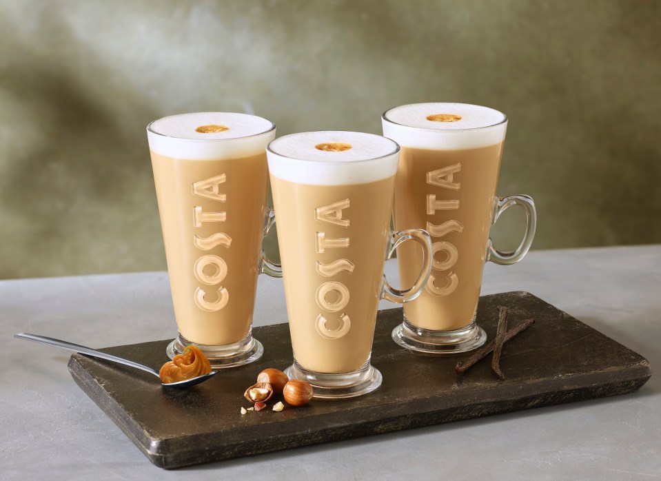 Costa's new January menu includes three vegan-friendly drinks - but they 'may contain wheat'