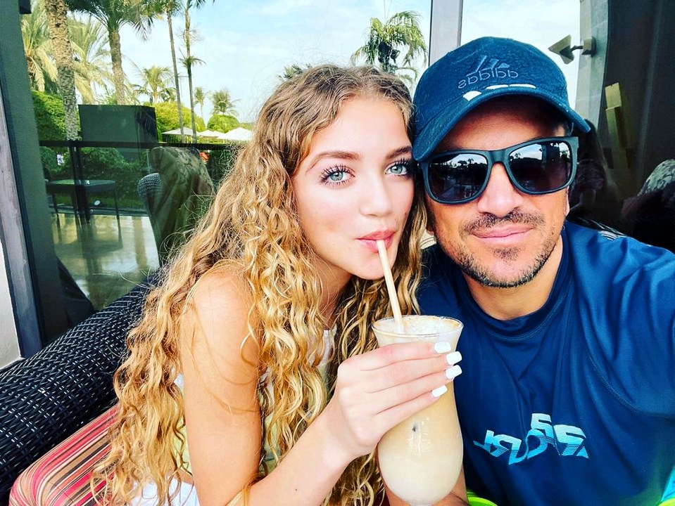 Pete shared snaps alongside his daughter Princess