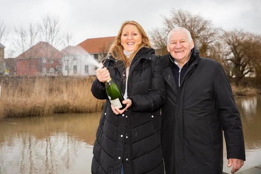 Louisa Tomlinson and husband Greg won £300,000 on a National Lottery scratchcard