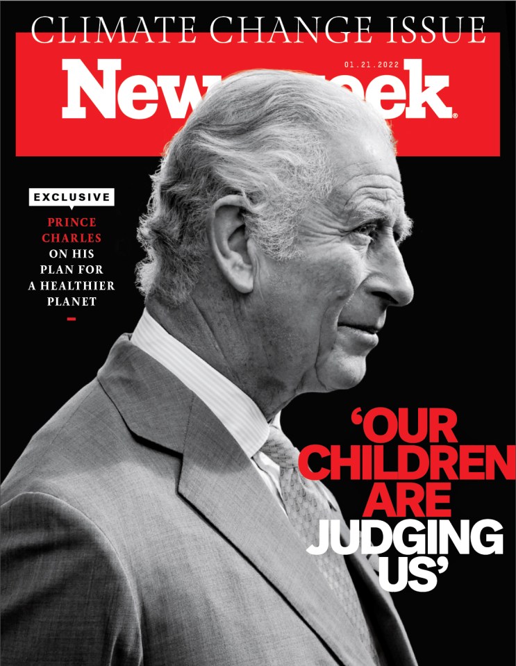 The 73-year-old heir to the throne also praised his late father Prince Philip’s concern for the planet in an essay for Newsweek