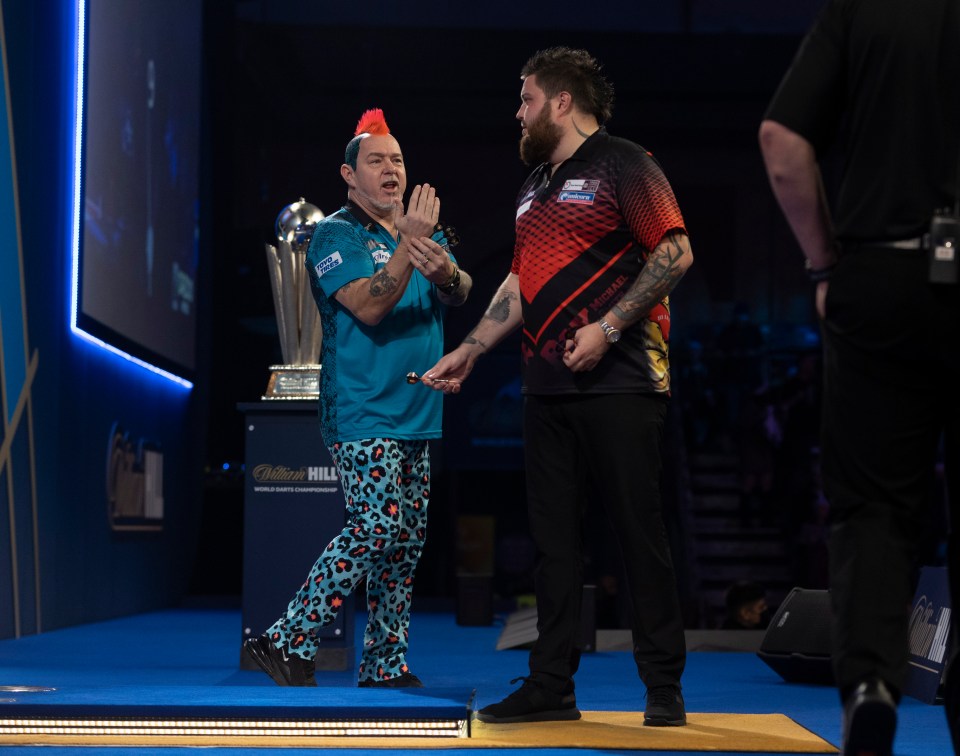 Peter Wright said he was put off by a breeze blowing through Ally Pally early in the final