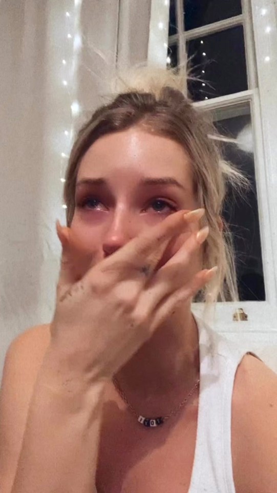 Lottie Moss broke down in tears as her number was leaked online