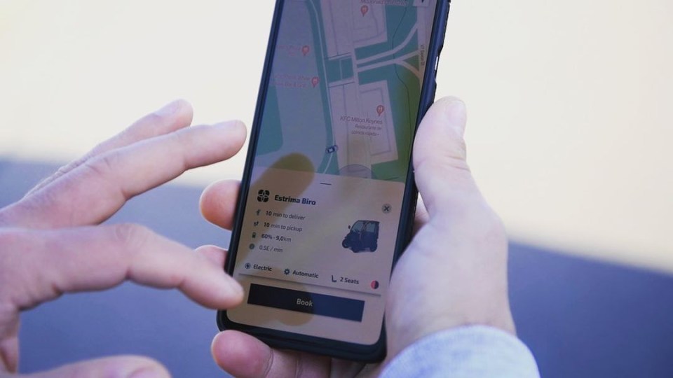 The vehicles are remotely controlled and can be booked via an app