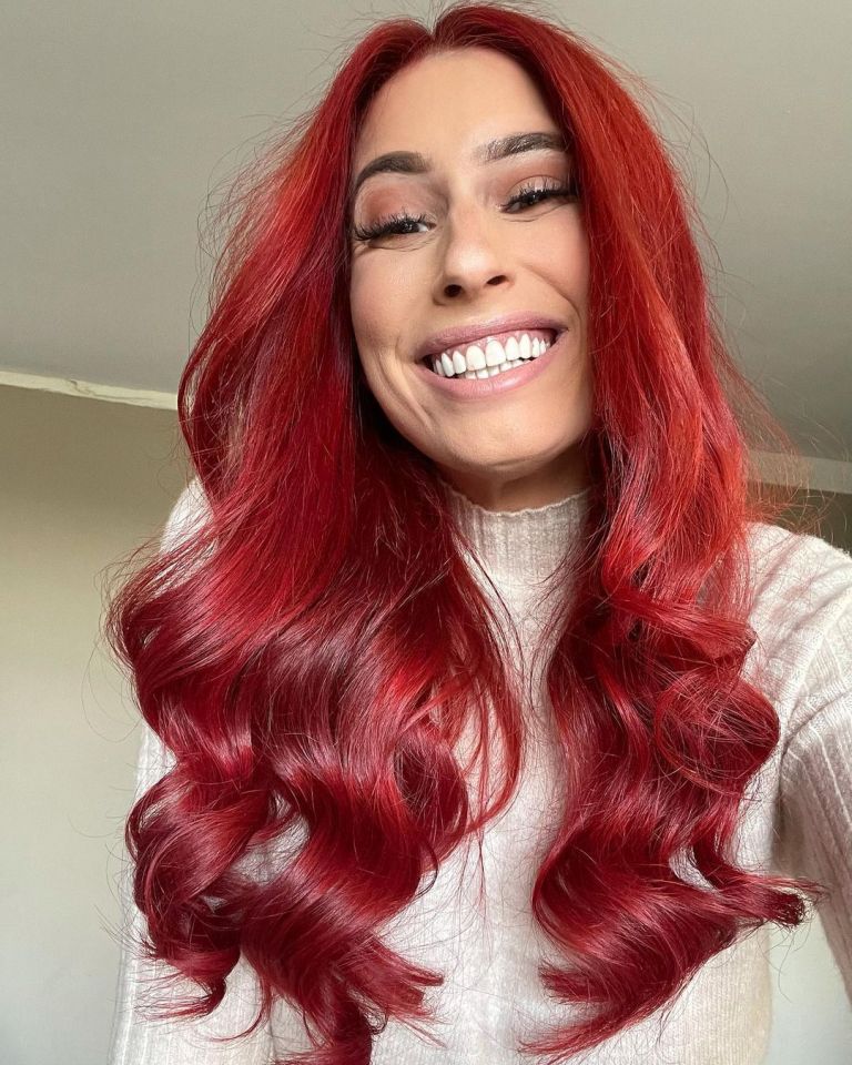 Online searches for 'temporary red hair dye' jumped 150 per cent, according to Google trends - thanks to celebs including Stacey Solomon