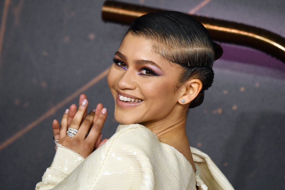 It’s the colour purple this year - but make-up, as Zendaya shows off