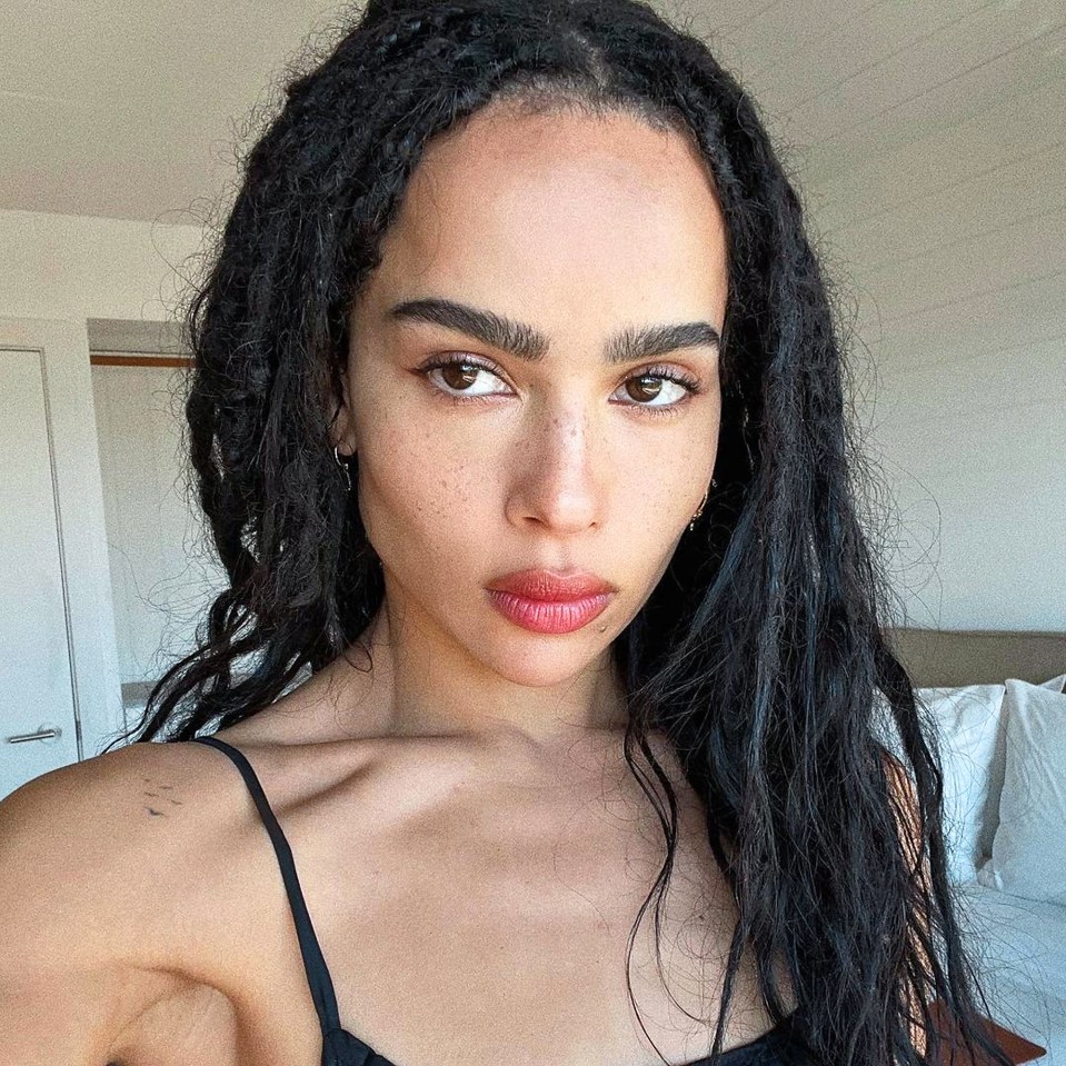 Zoe Kravitz shows off kitten eyes