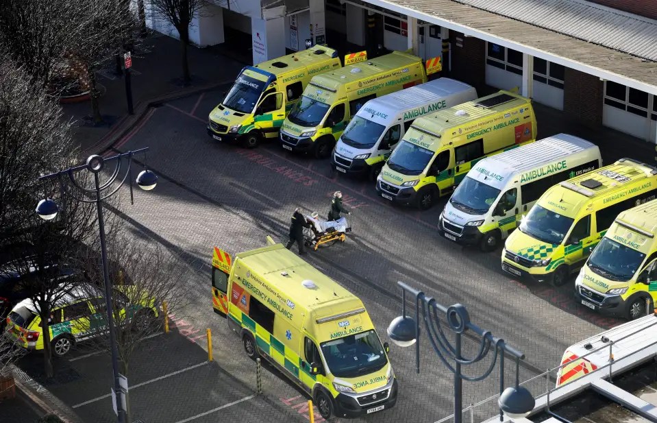 One in eight hospitals in England is on the brink of being overwhelmed