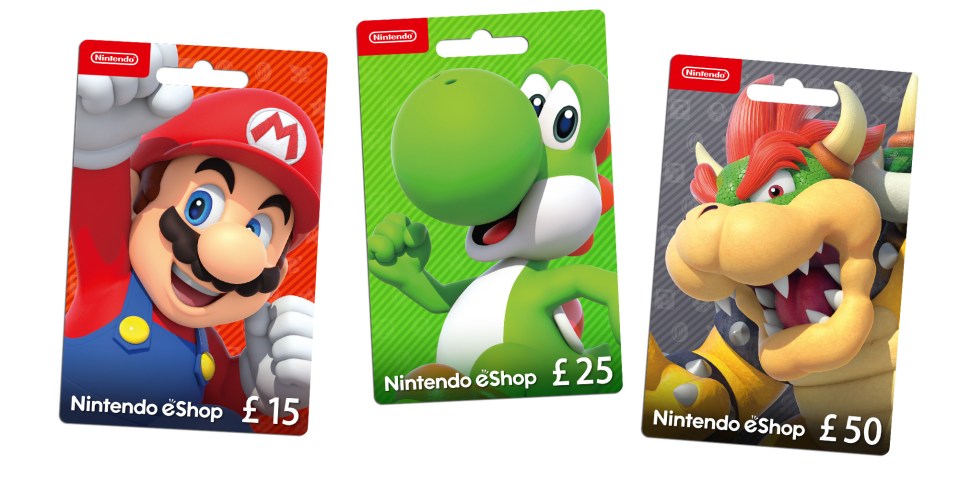 Nintendo gift cards are a great idea for those who play Nintendo