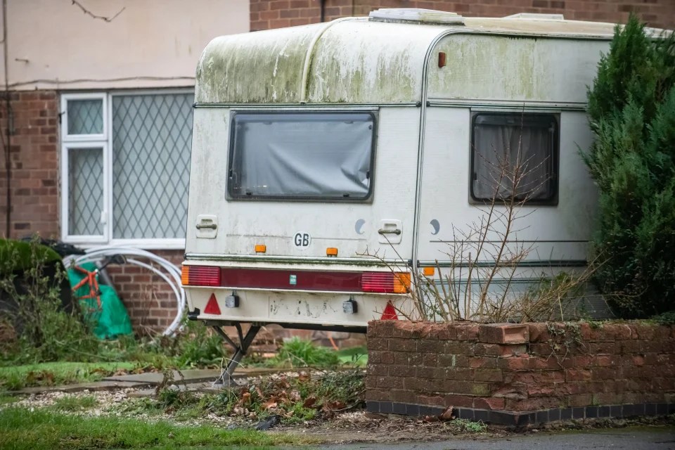 The second caravan in question in Loxley Walk, Swindon