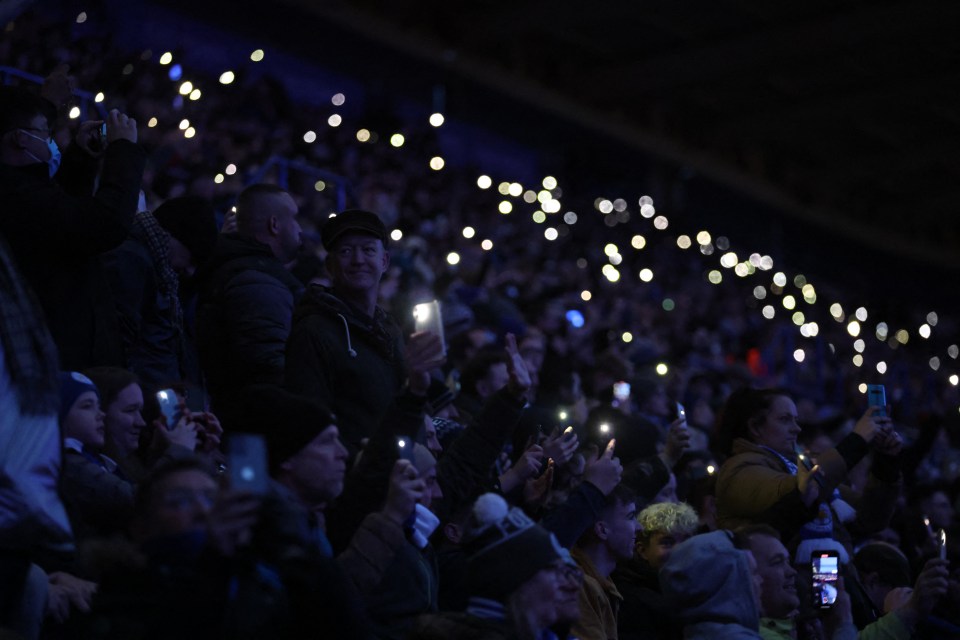 Fans lit up the arena with their phones as Leicester knocked Watford out of the FA Cup