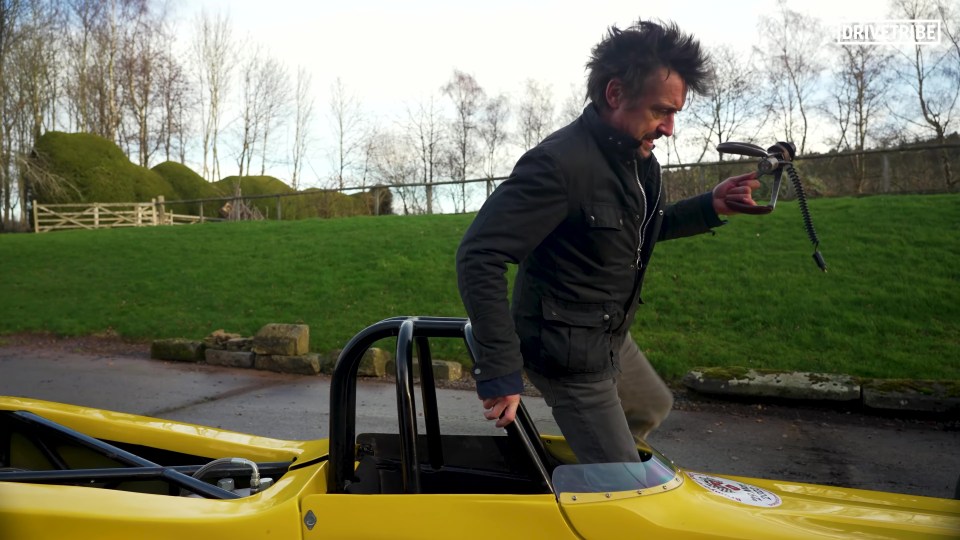 Richard, who was filming for Top Gear, recovered but vowed never to get in the car again