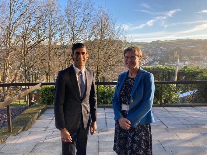 Chancellor Rishi Sunak dodged the apology to visit Ilfracombe in Devon