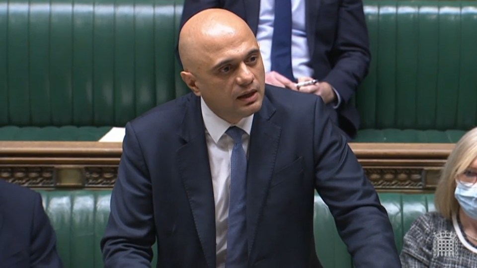 Sajid Javid said Plan B curbs are set to be 'substantially reduced'