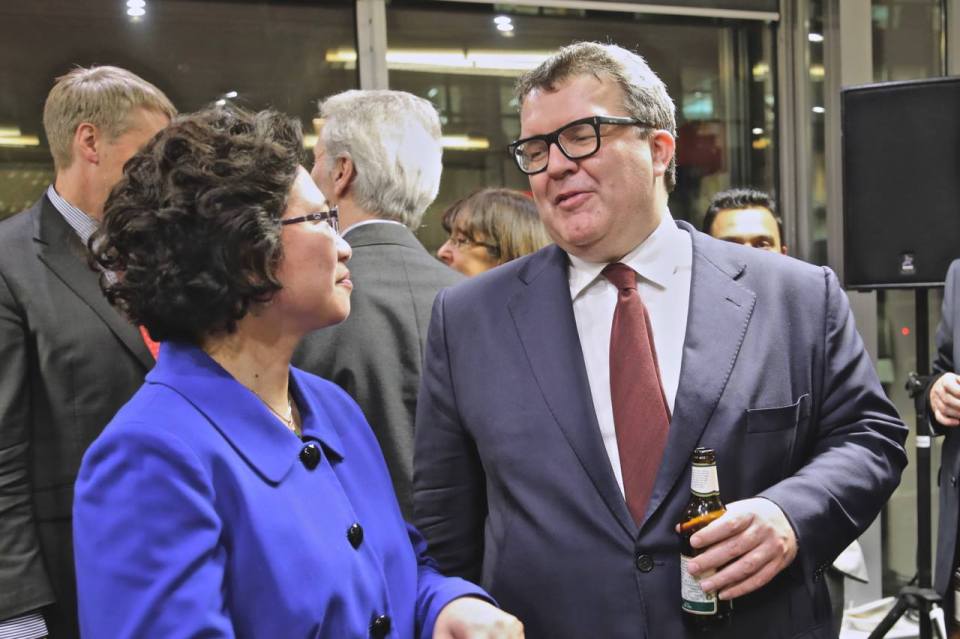 Ms Lee with former Labour deputy leader Tom Watson