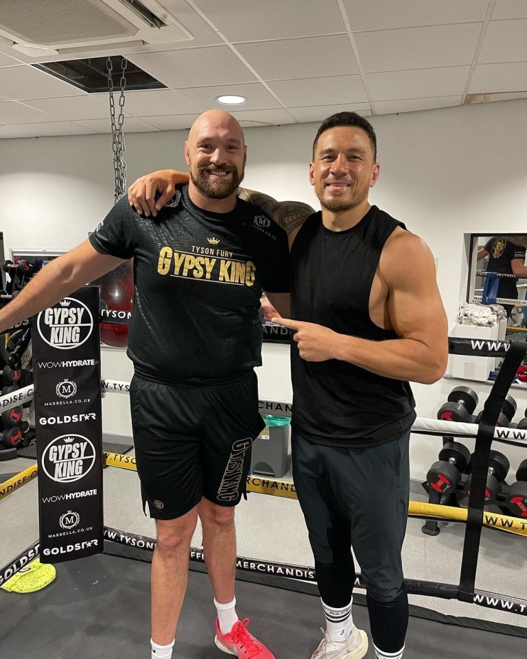 Fury is putting Sonny Bill Williams through his paces in the UK